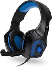 Connect IT BATTLE RNBW Ed. 2 gaming slušalke z mikrofonom, 3,5 mm Jack + USB BLUE