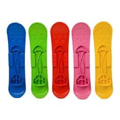 Baby Mix Otroške smuči z vezmi in palicami BIG FOOT 42 cm modre