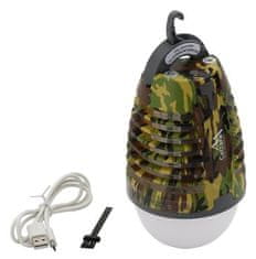 Cattara LED svetilka PEAR ARMY za polnjenje + lovilec žuželk