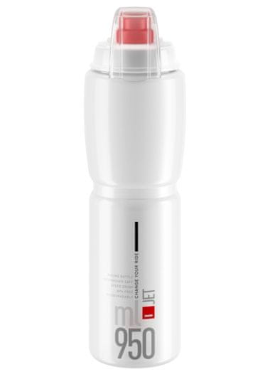 Elite Steklenica Jet Plus 21' prozorna/rdeča z logotipom 950 ml