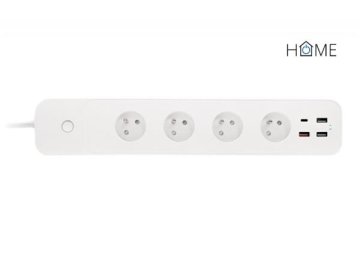 iGET HOME Power 4 USB - Pametni podaljšek WiFi 4x AC 230V s 4x priključkom USB in merjenjem porabe