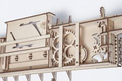 UGEARS 3D lesena mehanska sestavljanka železniška platforma