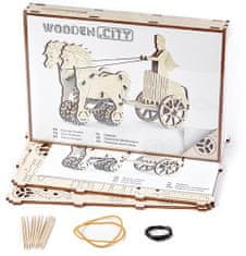 Wooden city Leseno mesto 3D lesena mehanska sestavljanka Rimski voz