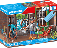 Playmobil PLAYMOBIL City life 70674 Darilni set za servis električnega kolesa