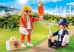 Playmobil PLAYMOBIL Duo Pack 70823 Zdravnik v sili in policistka