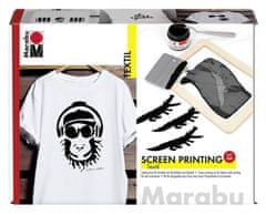 Marabu Komplet za tiskanje in barvanje s sitotiskom za tekstil