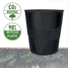 Leitz Ekološki koš za odpadke RECYCLE 15l, črn