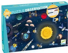 Djeco Puzzle Opazovanje: vesolje 200 kosov