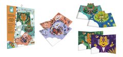 Janod Mini origami razglednica z živalmi