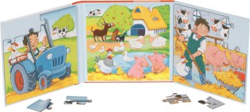 Goki Magnetna sestavljanka Kmetija 2x20 kosov