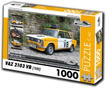 RETRO-AUTA Puzzle št. 42 VAZ 2103 VB (1980) 1000 kosov
