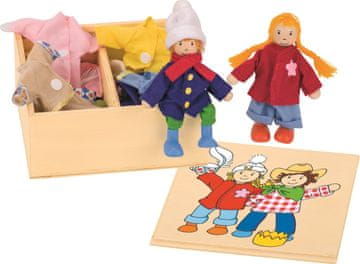 Goki Lutke Birte in Ben z oblačili