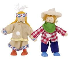 Goki Lutke Birte in Ben z oblačili