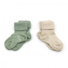 KipKep Otroške nogavice Stay-on-Sock 6-12m 2 para Calming Green