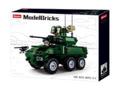 Sluban Model Bricks M38-B0753 Oklepno bojno vozilo 6x6 EBRC Jaguar