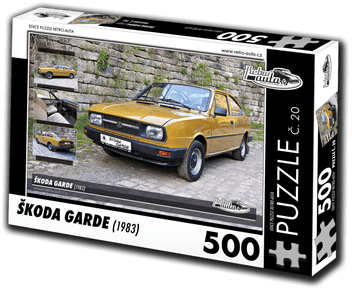 RETRO-AUTA Puzzle št. 20 Škoda Garde (1983) 500 kosov