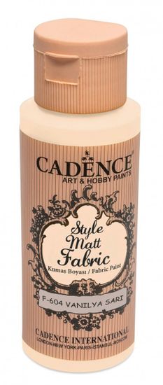 Cadence Style Mat barva za tekstil - Vanilla / 50 ml