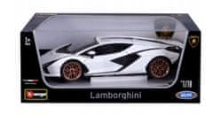 1:18 TOP Lamborghini Sian FKP 37 Bela/črna