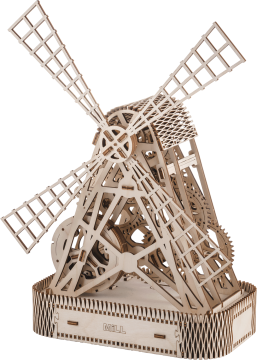 Wooden city 3D sestavljanka Mlin 222 kosov