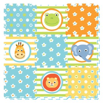 Wiky SUN TA TOYS Sestavljanka iz pene Happy animals (29x29)