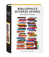 Chronicle Books Puzzle Bibliophile Diverse Spines 500 kosov