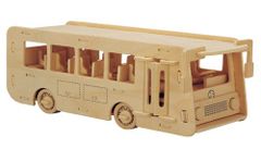 WOODEN TOY, WCK 3D puzzle Avtobus