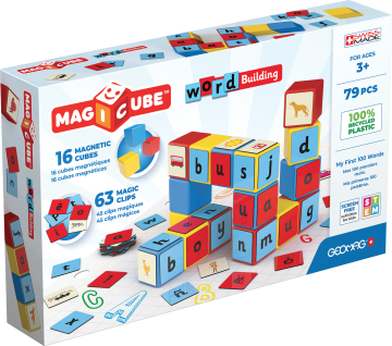 Geomag Magnetne kocke Magicube Beseda 79 kock