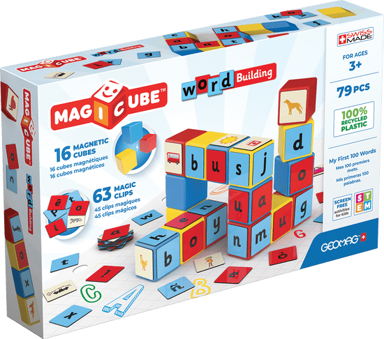 Geomag Magnetne kocke Magicube Beseda 79 kock