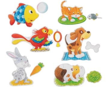 Goki Sestavljanka Hišni ljubljenčki 6v1