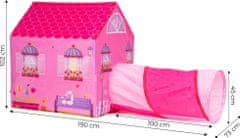 EcoToys Otroški igralni šotor s predorom Little House