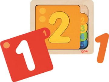 Goki Večplastna sestavljanka Številke