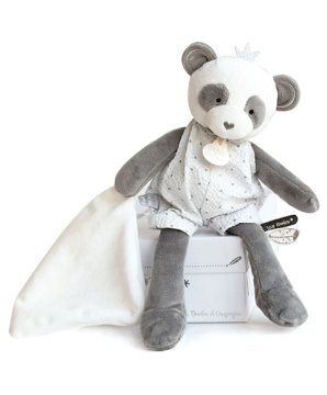 Doudou Gift - plišast panda z odejo 28 cm