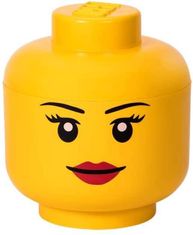 LEGO Škatla za shranjevanje glave (velikost L) - deklica
