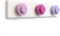LEGO Stenski obešalnik - svetlo roza, temno roza, vijolična