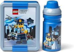 LEGO Komplet prigrizkov City (steklenička in škatla) - modra