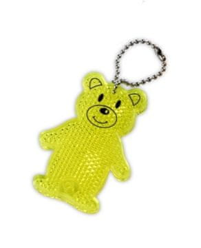 Altima Obesek odsevni reflektor medvedek rumena