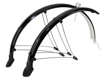 M-Wave Fenders 20" širina 56mm + kabli za dinamo črni servisni paket