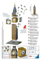 Ravensburger 3D sestavljanka Big Ben z uro 229 kosov