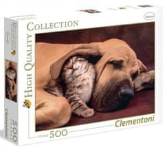Clementoni Puzzle - Pes in mačka 500 kosov