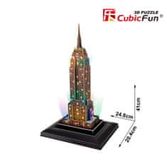 CubicFun Osvetljena 3D sestavljanka Empire State Building 38 kosov