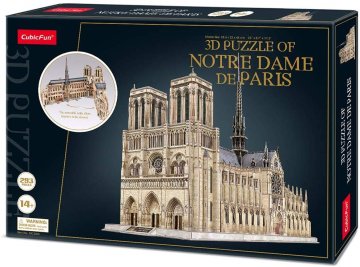 CubicFun Katedrala Notre-Dame 3D sestavljanka 293 kosov
