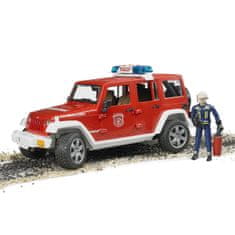 Bruder Red Fire JEEP WRANGLER s figurico in dodatki