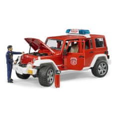 Bruder Red Fire JEEP WRANGLER s figurico in dodatki