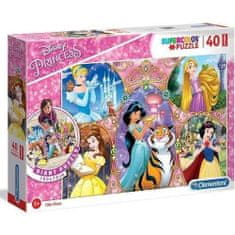 Clementoni Puzzle Supercolor Princesses Floor / 40 kosov