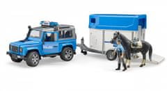 Bruder Policijski Land Rover s konjsko vprego in policistom