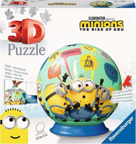 Ravensburger 3D Puzzleball Mimons 2: The Villain Comes 72 kosov
