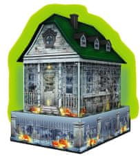 Ravensburger Puzzle 3D (nočna izdaja) - Strašilna hiša 216 kosov
