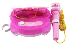 Teddies Mikrofon za karaoke roza barve