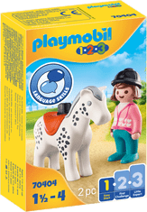 Playmobil PLAYMOBIL 1.2.3 70404 Jezdec s konjem