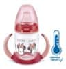 Učna steklenička Disney Mickey z nadzorom temperature 150 ml rdeča